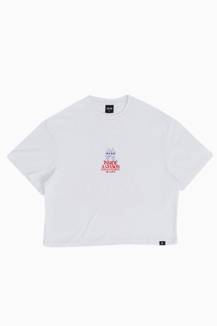 Inside A Chaos, Build A Temple Of Love / Women Oversize T-shirt