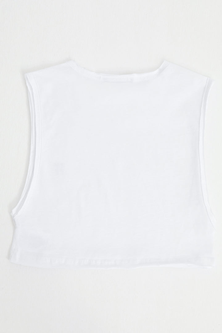 FF / Sleeveless Crop Tank Top