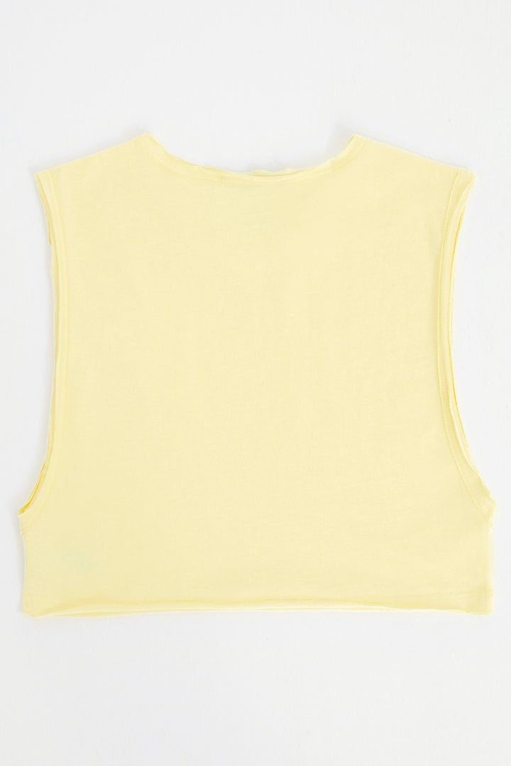 FF / Sleeveless Crop Tank Top
