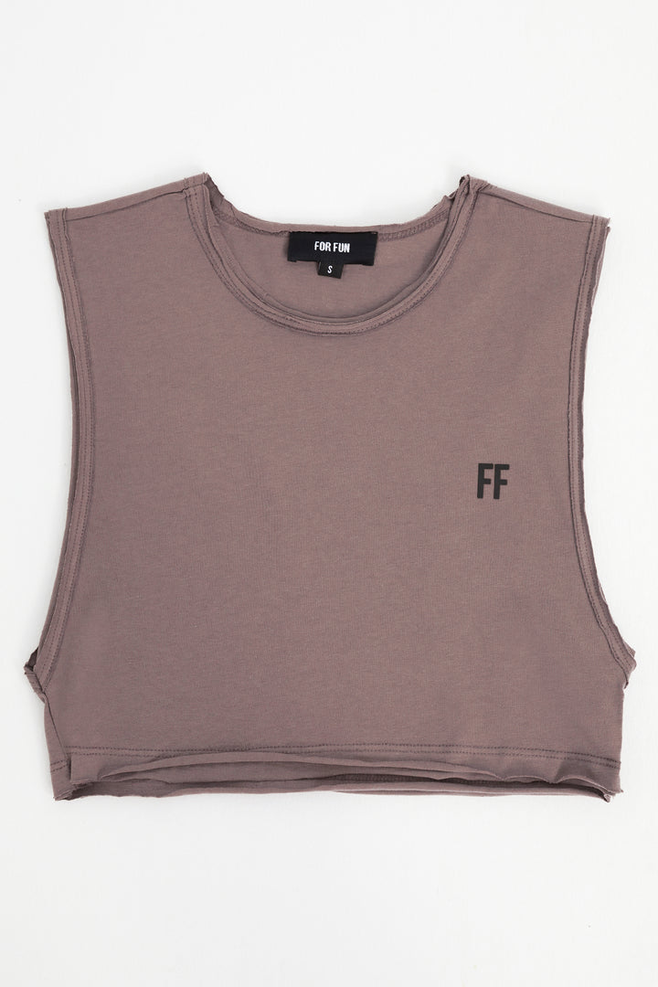 FF / Sleeveless Crop Tank Top