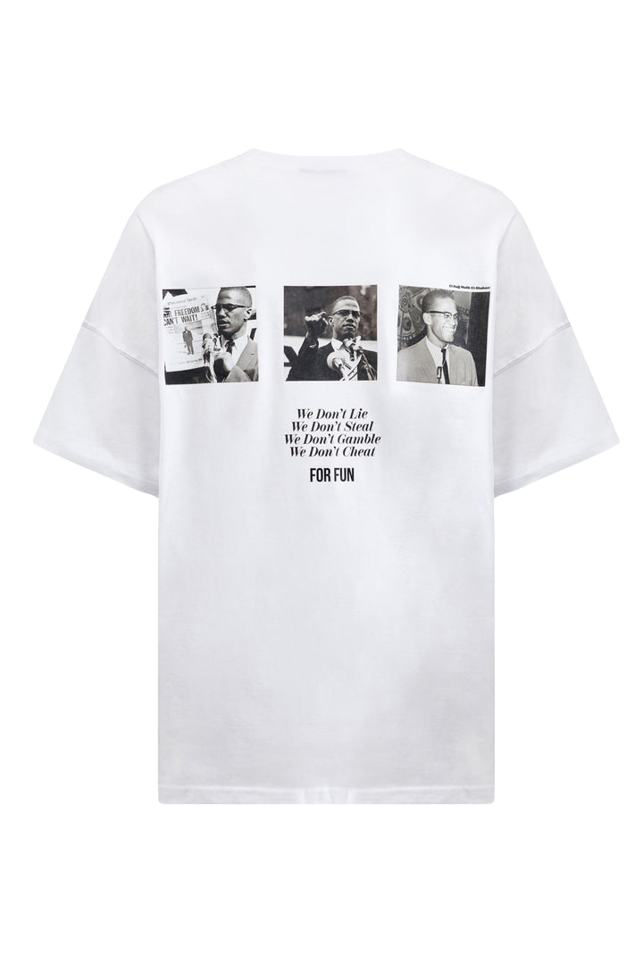 El-Hajj Malik El-Shabazz / Drop Shoulder Oversize T-shirt