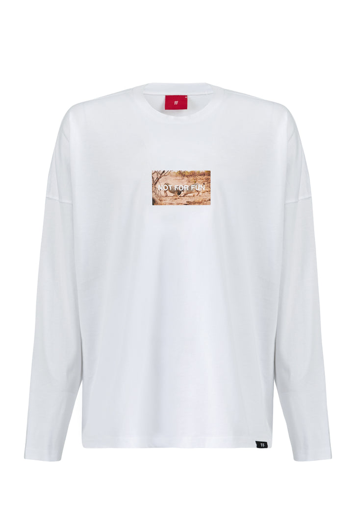 Not For Fun 006 / Long Sleeve Oversize T-shirt