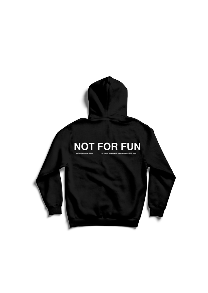 Not For Fun 001 / Oversized Pullover Hoodie