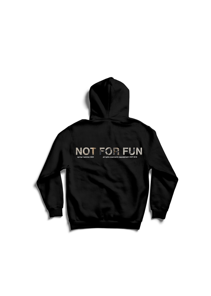 Not For Fun 005 / Oversized Pullover Hoodie