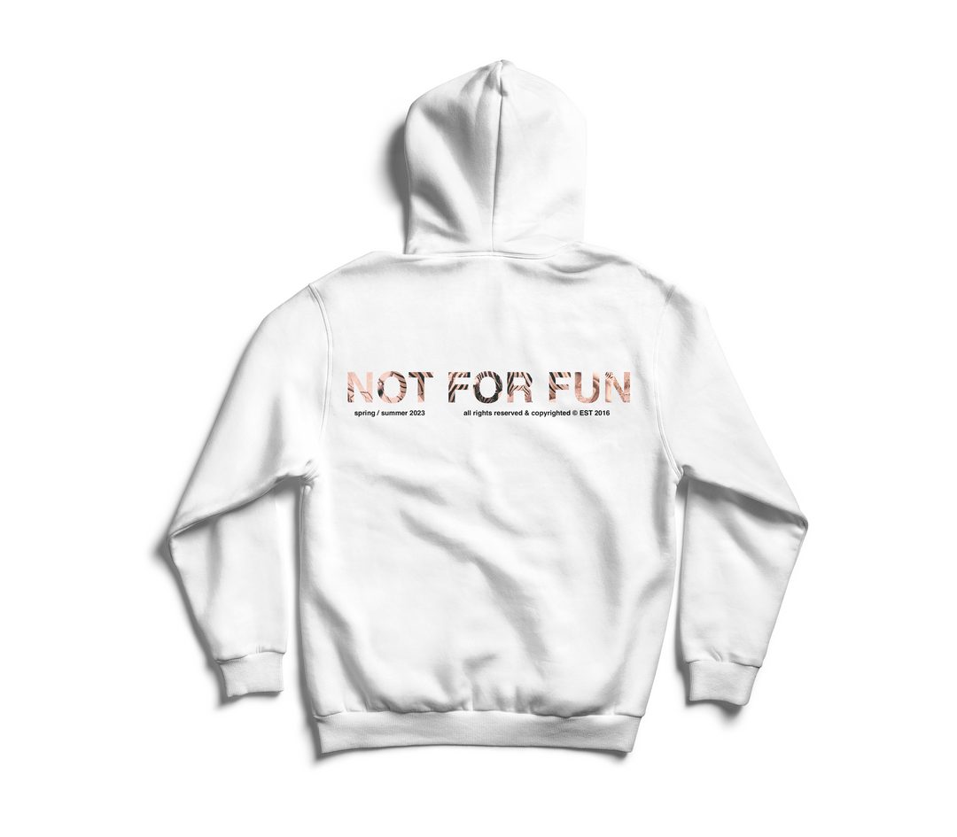 Not For Fun 003 / Oversized Pullover Hoodie