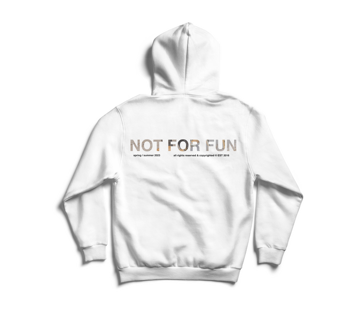 Not For Fun 002 / Oversized Pullover Hoodie