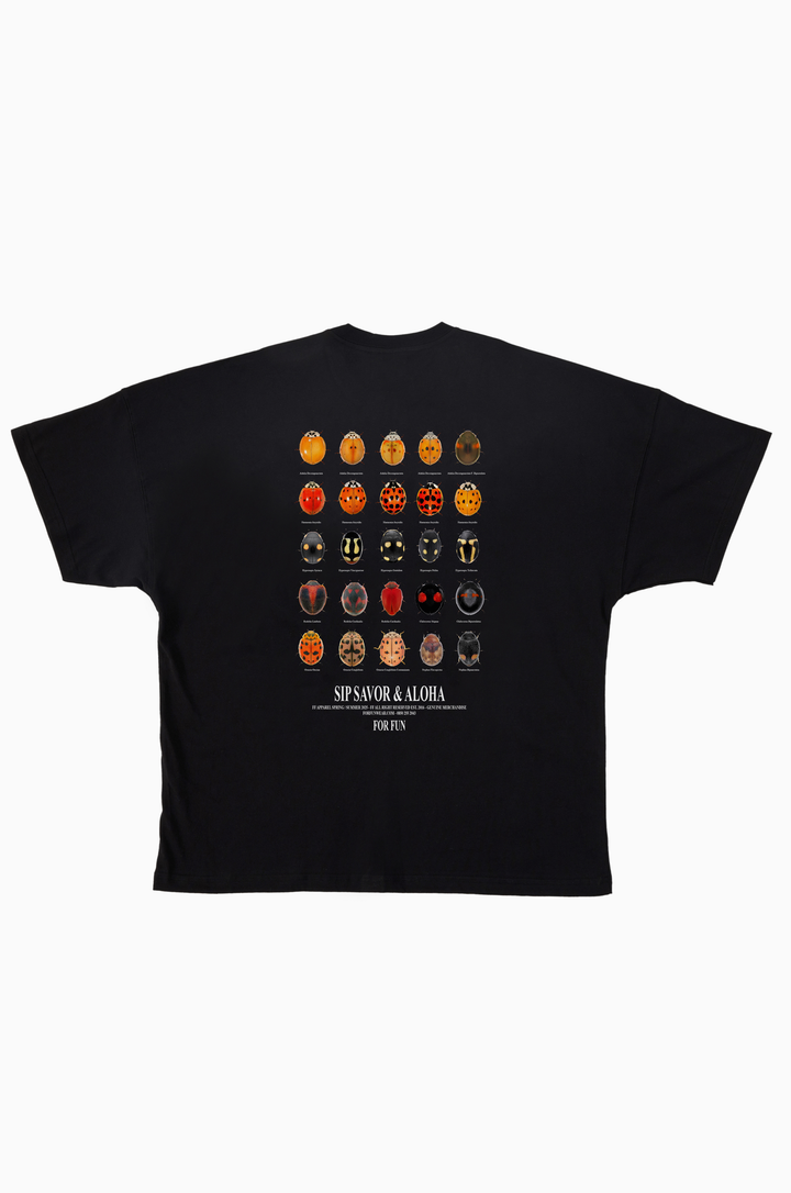 Sip Savor and Aloha / Drop Shoulder Oversize T-shirt